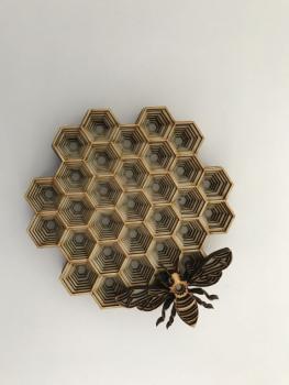 Bienenstock - Mandala Wandbild - 3